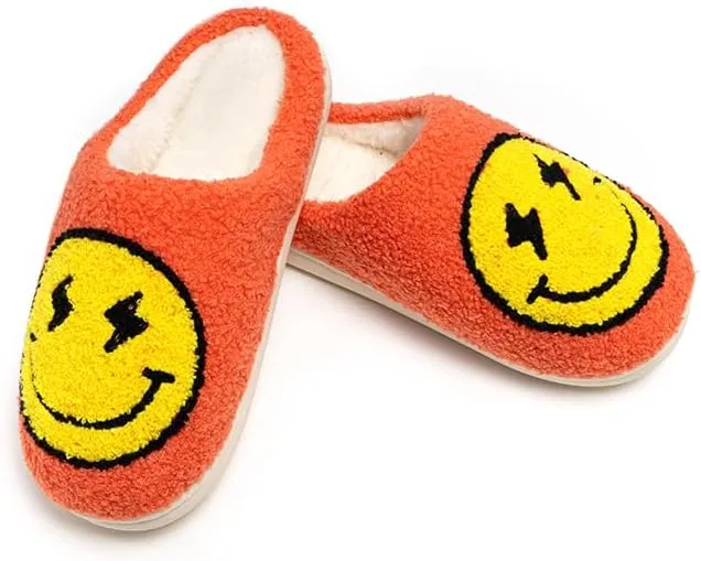 Living Royal Plush Slippers, Cozy Non-Slip Rubber Sole, Soft 100% Polyester, Silly Funny Comfortable Fuzzy Design