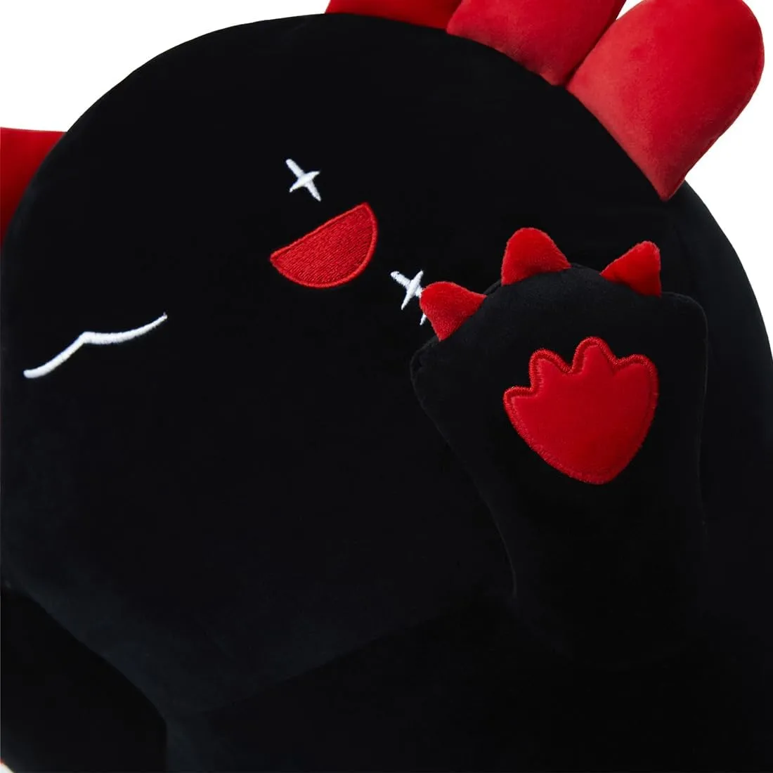 Long Axolotl Plush Toy Body Pillow, 35” Cute Axolotl Stuffed Animals Kawaii Soft Plushies, Axolotl Plush Doll Gift for Girls Boys, Black