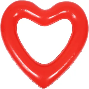 Love Swimming Ring Heart Shaped Inflatable Pool Tanning Pool Lounger Heart Shaped Pool Float Heart
