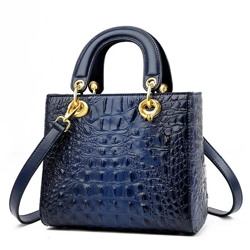 Luxury Brand Designer Leather Shoulder Bag for Women Hand Bags Crocodile Purses Ladies Messenger Handbag Totes