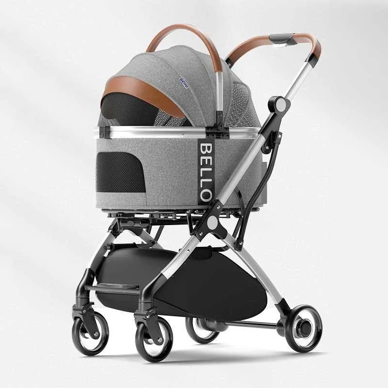 Luxury Detachable Cat Carrier 6 Color Rolling Stroller