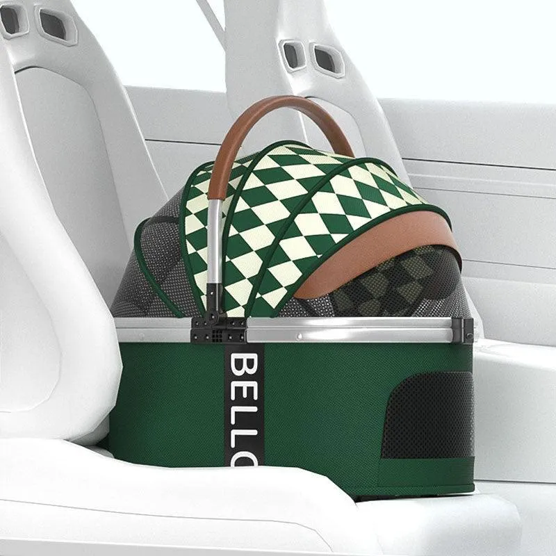 Luxury Detachable Cat Carrier 6 Color Rolling Stroller