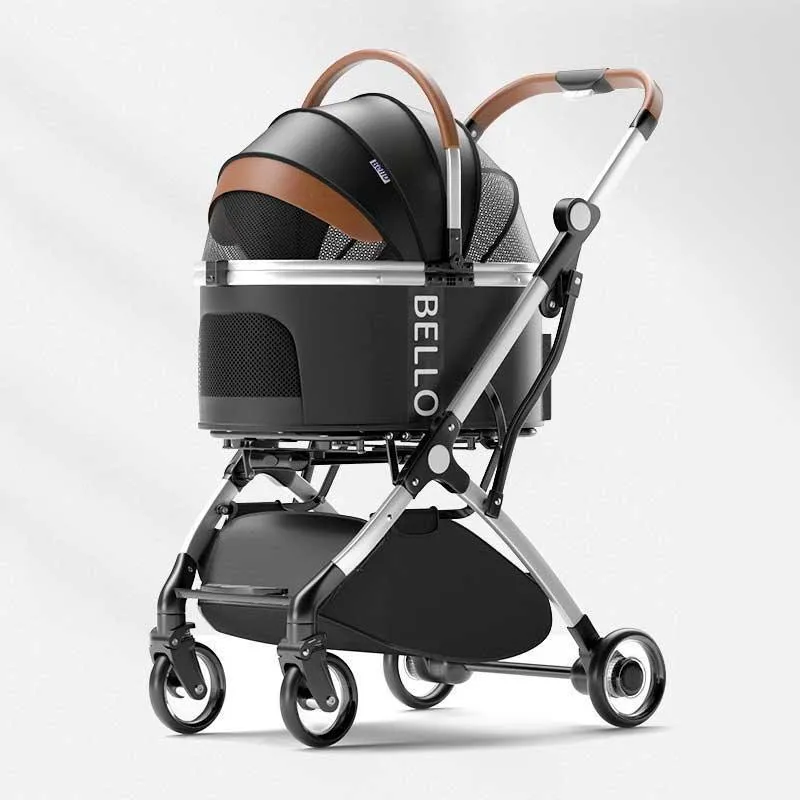 Luxury Detachable Cat Carrier 6 Color Rolling Stroller