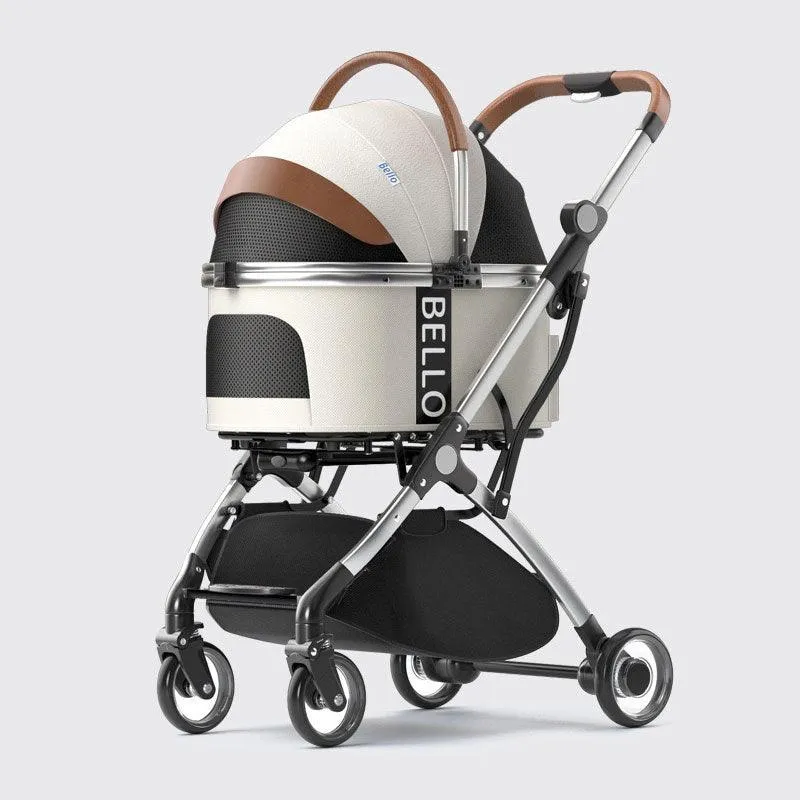 Luxury Detachable Cat Carrier 6 Color Rolling Stroller
