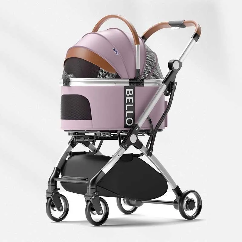 Luxury Detachable Cat Carrier 6 Color Rolling Stroller