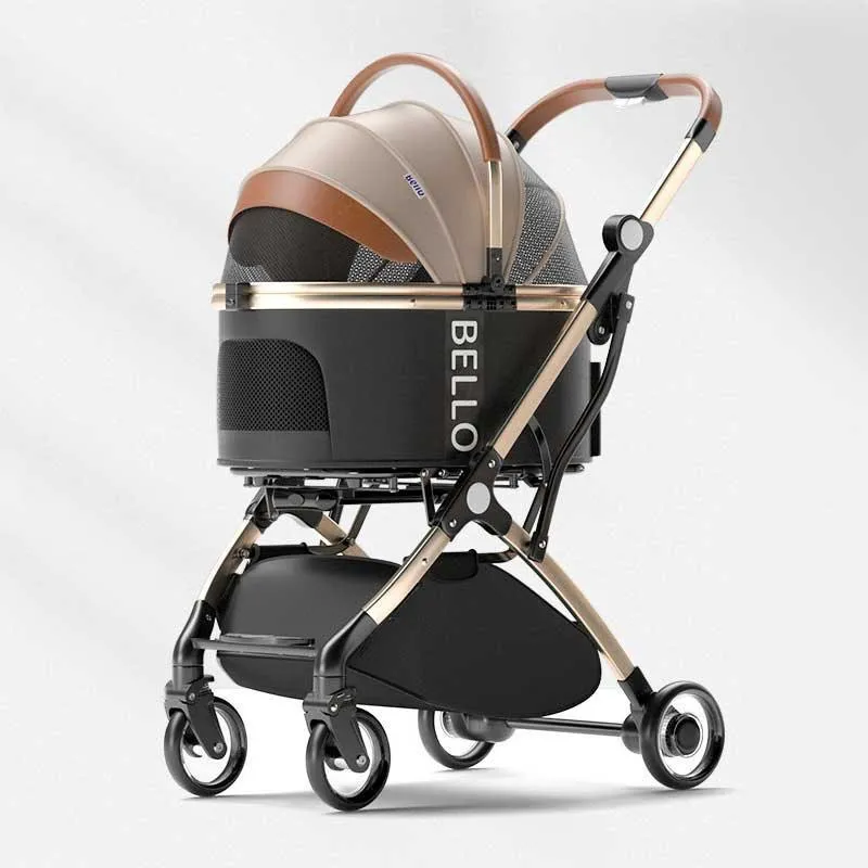 Luxury Detachable Cat Carrier 6 Color Rolling Stroller