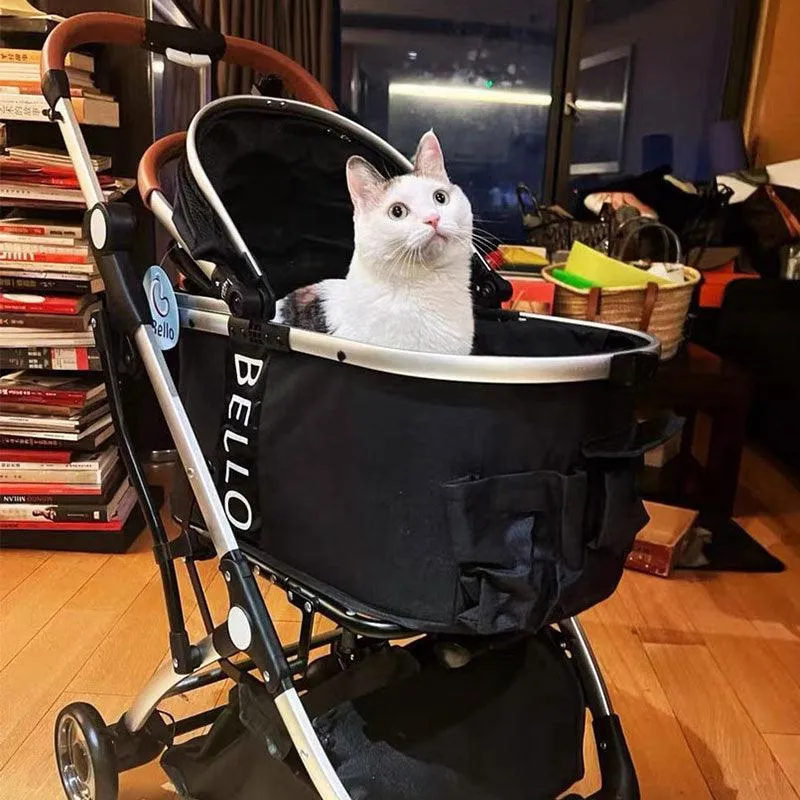 Luxury Detachable Cat Carrier 6 Color Rolling Stroller