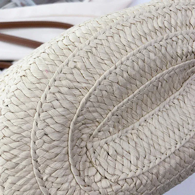 Luxury Straw Woven Basket Tote