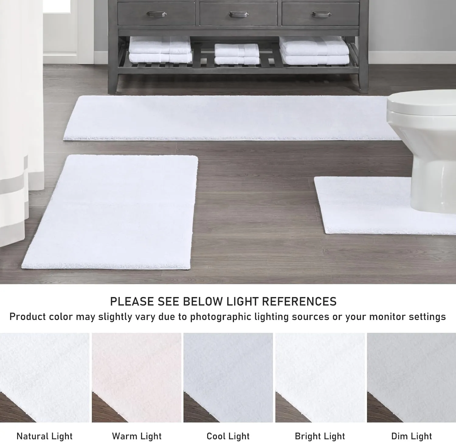 Madison Park Signature Marshmallow Bathroom Rug Non Slip, Luxrurious Plush Bath Mat, Absorbent, Quick Dry, Spa Design Bath Room Décor, 20x24, White