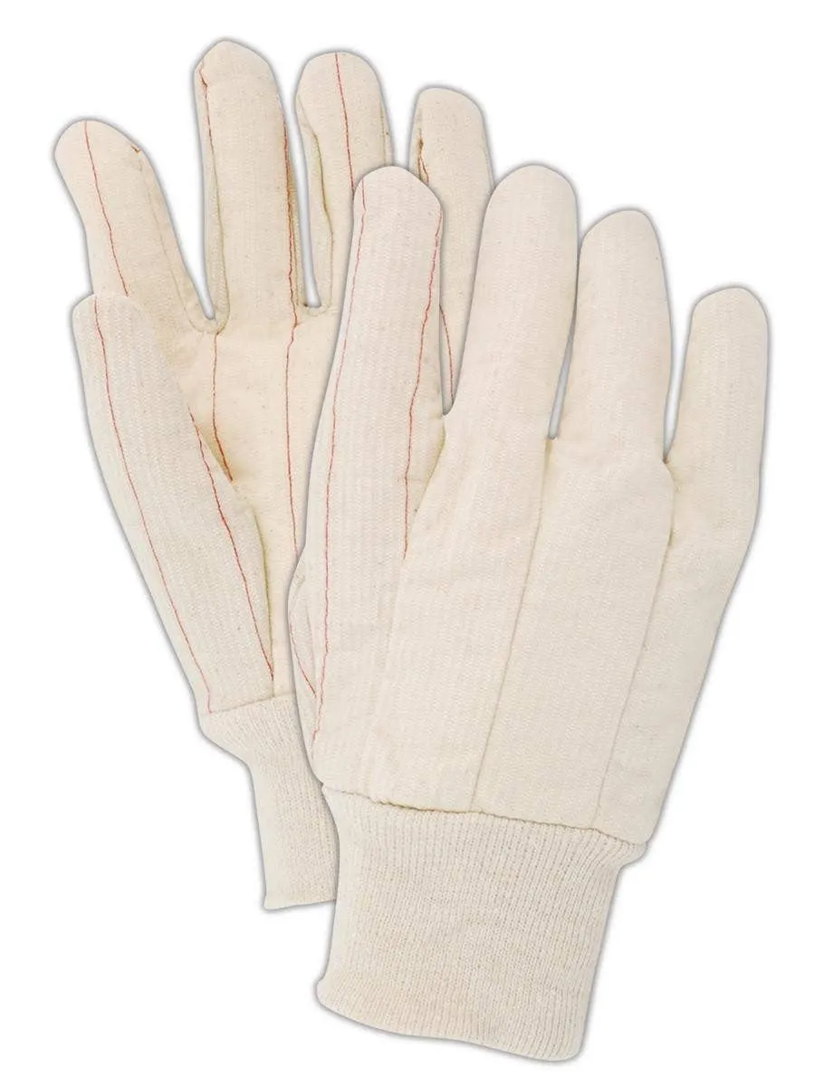 MAGID 794KW MultiMaster 18 oz. Double Palm Canvas Gloves with Non-Woven Lining, Men's (Fits Large), Natural, Pack of 12