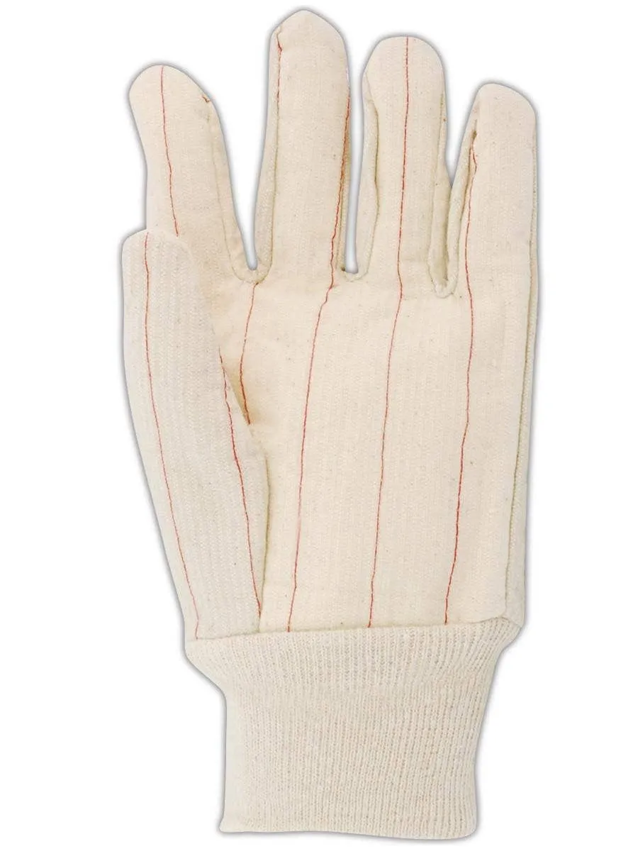 MAGID 794KW MultiMaster 18 oz. Double Palm Canvas Gloves with Non-Woven Lining, Men's (Fits Large), Natural, Pack of 12