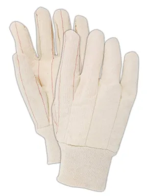 MAGID 794KW MultiMaster 18 oz. Double Palm Canvas Gloves with Non-Woven Lining, Men's (Fits Large), Natural, Pack of 12