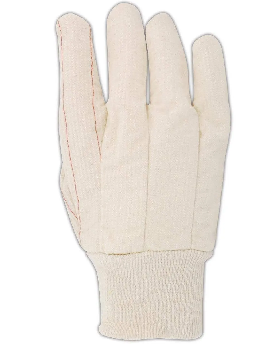 MAGID 794KW MultiMaster 18 oz. Double Palm Canvas Gloves with Non-Woven Lining, Men's (Fits Large), Natural, Pack of 12