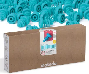 Makedo SCRU  120 | Top Up Your Toolbox! 120 Piece Set | Connect 4 to 6 Layers of Cardboard | STEM and STEAM Educational Toys for Kids | at Home Play and Classroom Learning