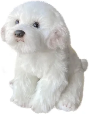 Maltese Stuffed Animal, Realistic Dog Plush, Lifelike Stuffed Animal,Companion Pet, Fluffy Stuffed Puppy Dog Toys for Gift