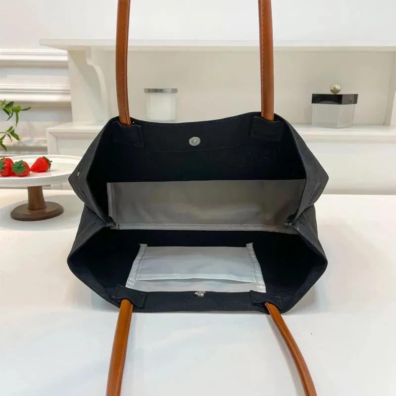 Mama Tote Bag Canvas Fashion Mommy Shoulder Bags Large Capacity Baby Care Diaper Storage Stroller Handbag Mother Gifts