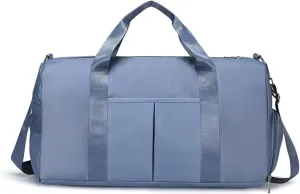 Man Multi-functional Dry-wet Separation Movement Water-proof Travel Bag Yoga Bag Large-capacity Travel Bag Suitable For Traveling, Business Trip, Outdoor(Sky blue)