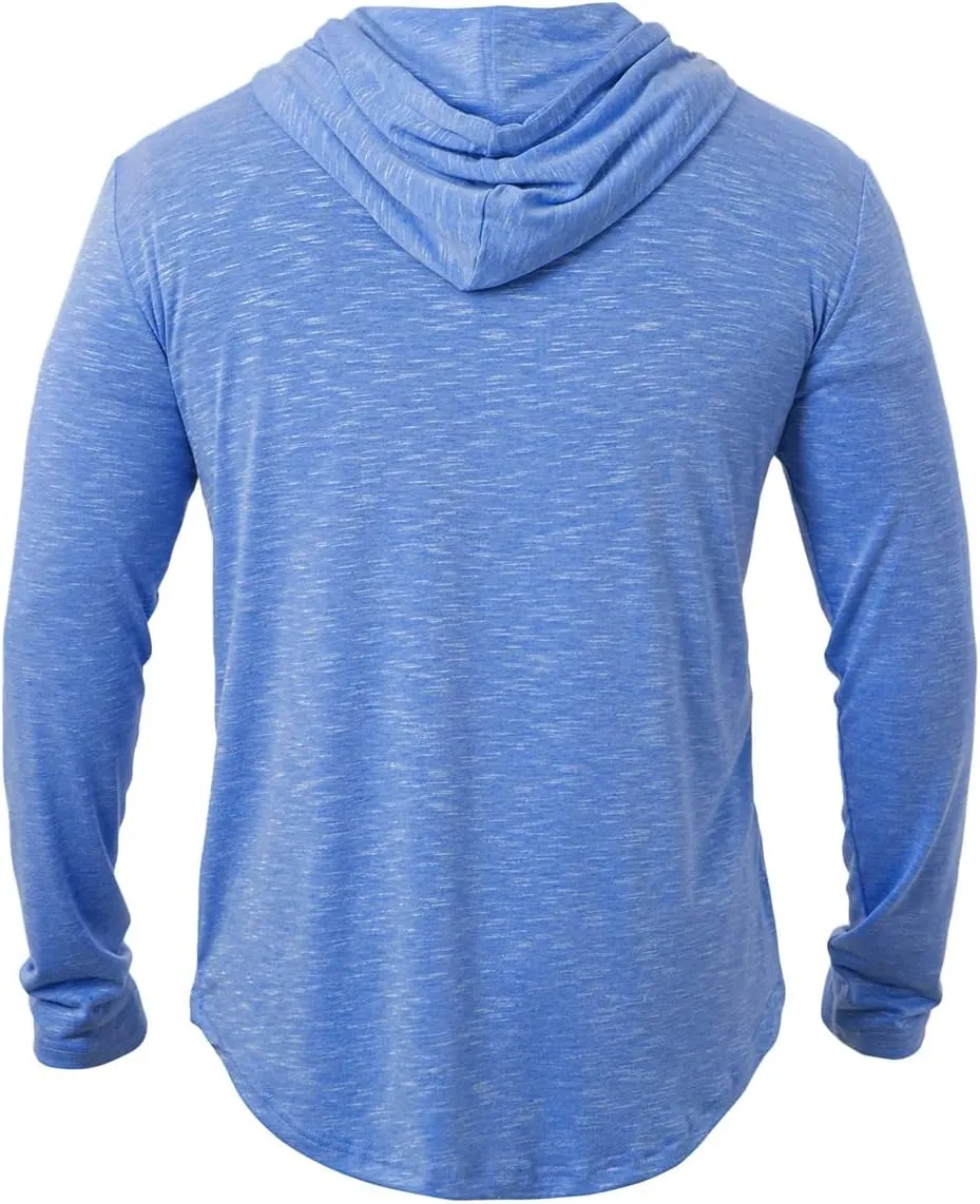 MANSDOUR Men's Athletic Hooded Shirts Long Sleeve Workout Sport Hoodie Casual Running T Shirt Quick Dry Pullover Top