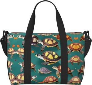 Many Animals Sea Turtles Print Versatile Gym Sports Bag,Companion For Your Journeys And Fitness Routines