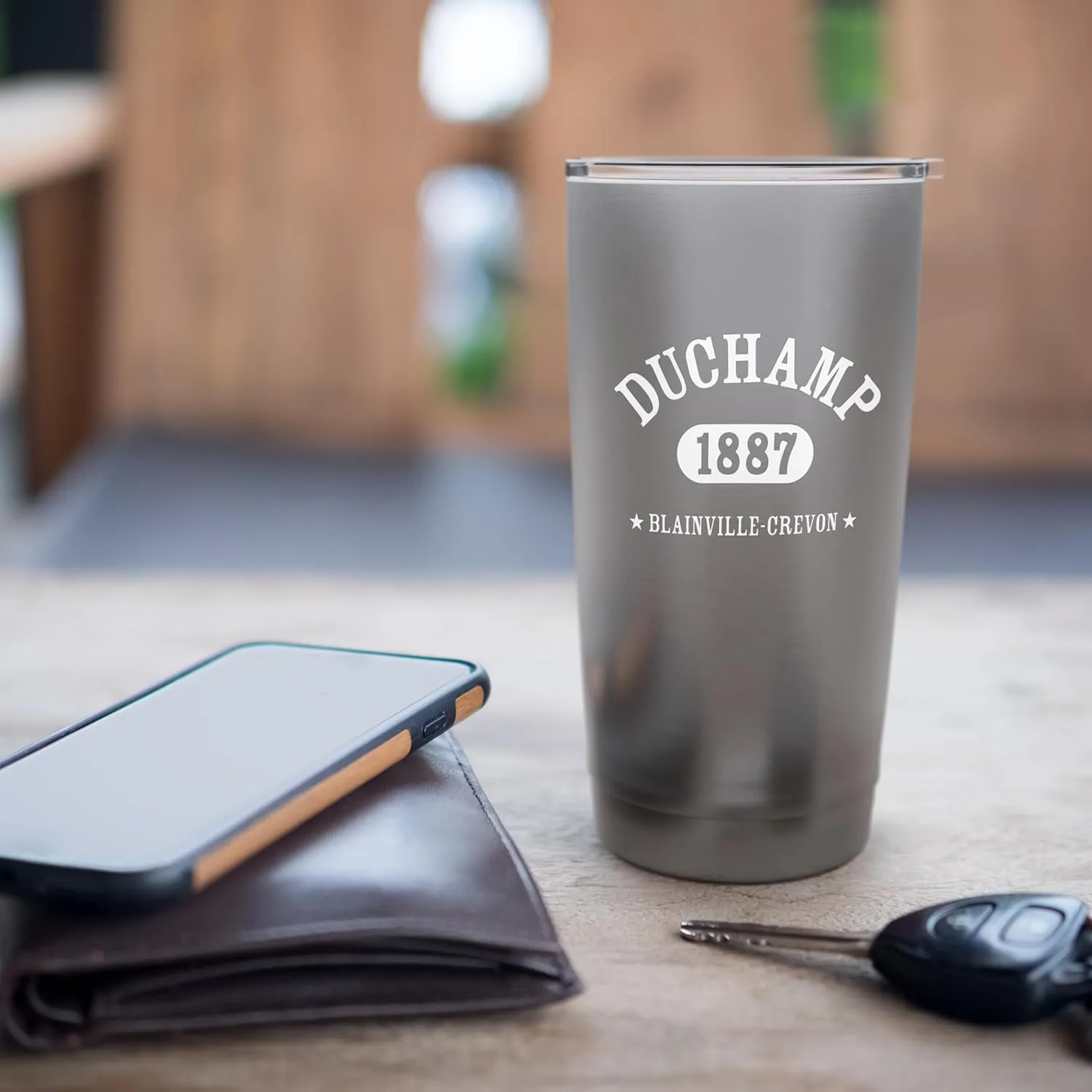 MARCEL DUCHAMP Classic Athletic Design Stainless Steel Insulated Tumbler