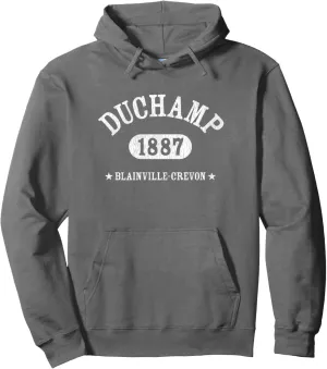 MARCEL DUCHAMP Classic Athletic Design With Details Pullover Hoodie