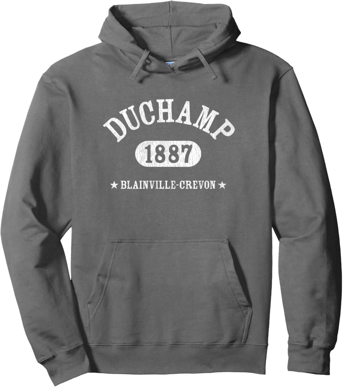 MARCEL DUCHAMP Classic Athletic Design With Details Pullover Hoodie