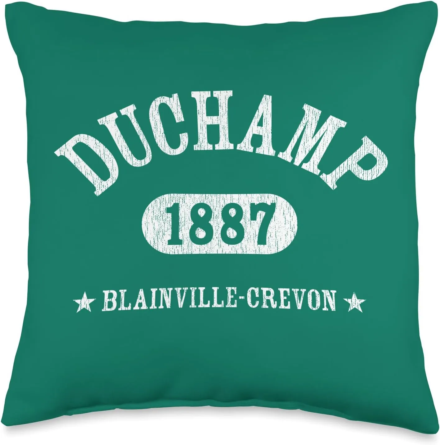 MARCEL DUCHAMP Classic Athletic Design With Details Throw Pillow
