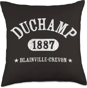 MARCEL DUCHAMP Classic Athletic Design With Details Throw Pillow