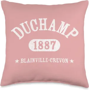 MARCEL DUCHAMP Classic Athletic Design With Details Throw Pillow