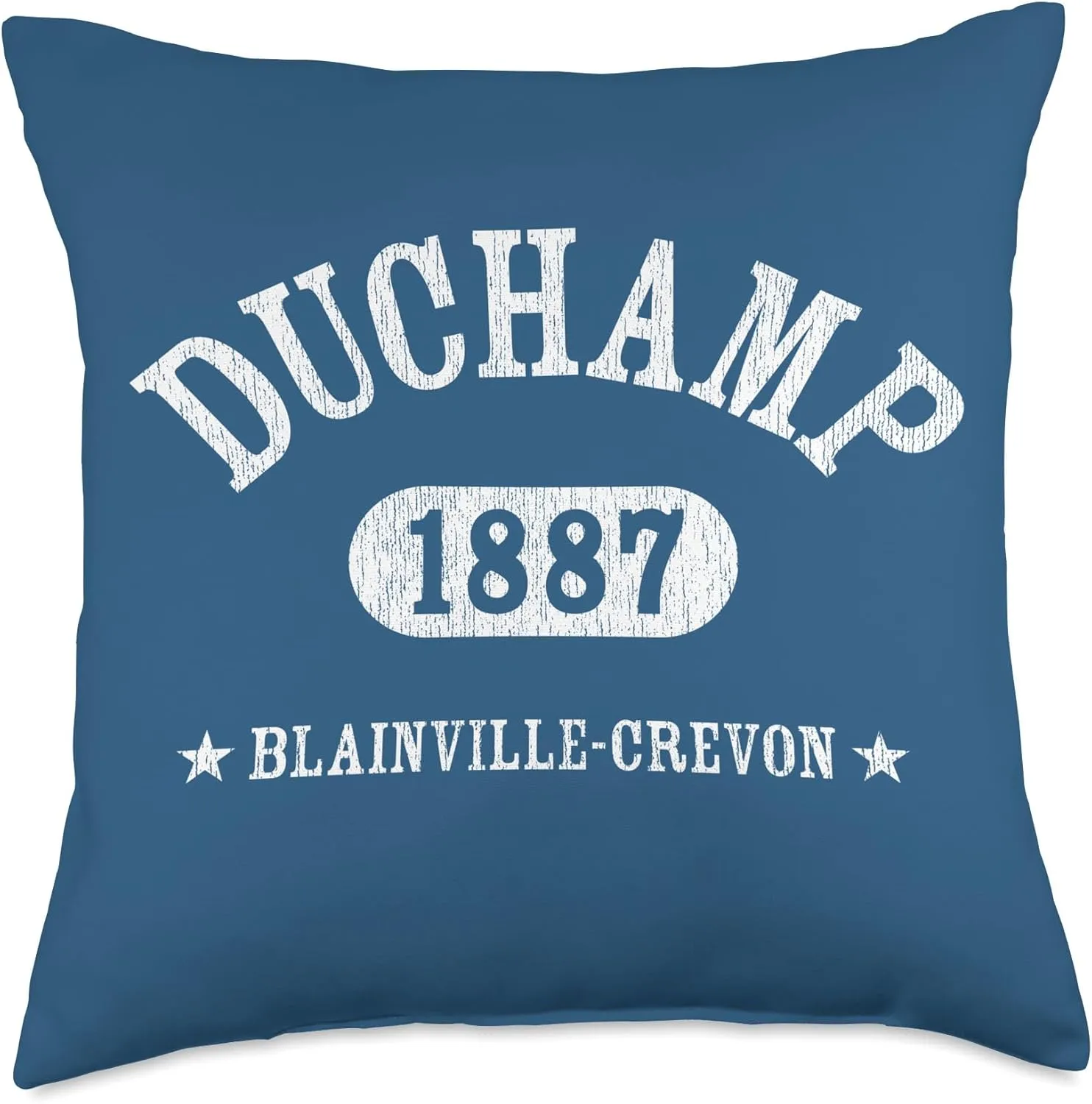 MARCEL DUCHAMP Classic Athletic Design With Details Throw Pillow