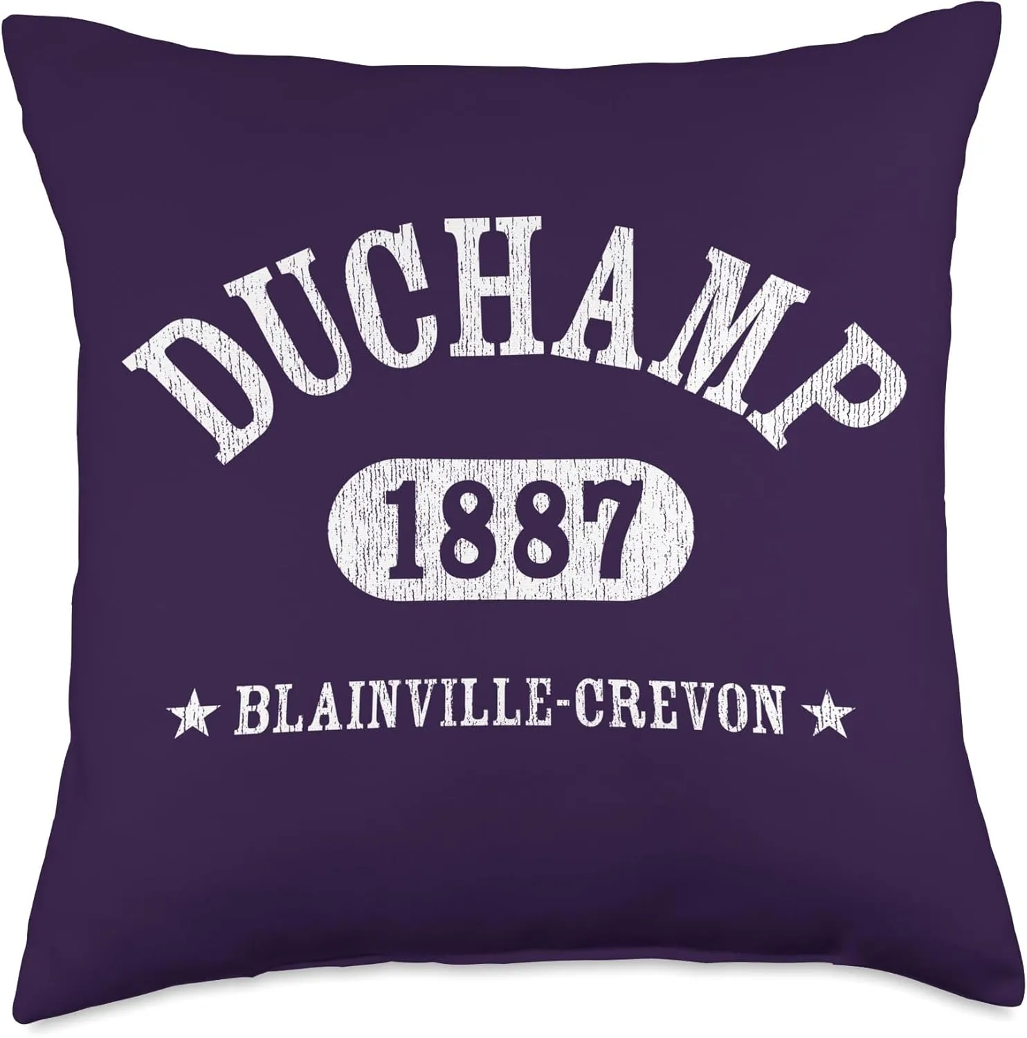 MARCEL DUCHAMP Classic Athletic Design With Details Throw Pillow
