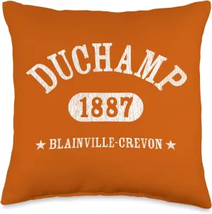 MARCEL DUCHAMP Classic Athletic Design With Details Throw Pillow