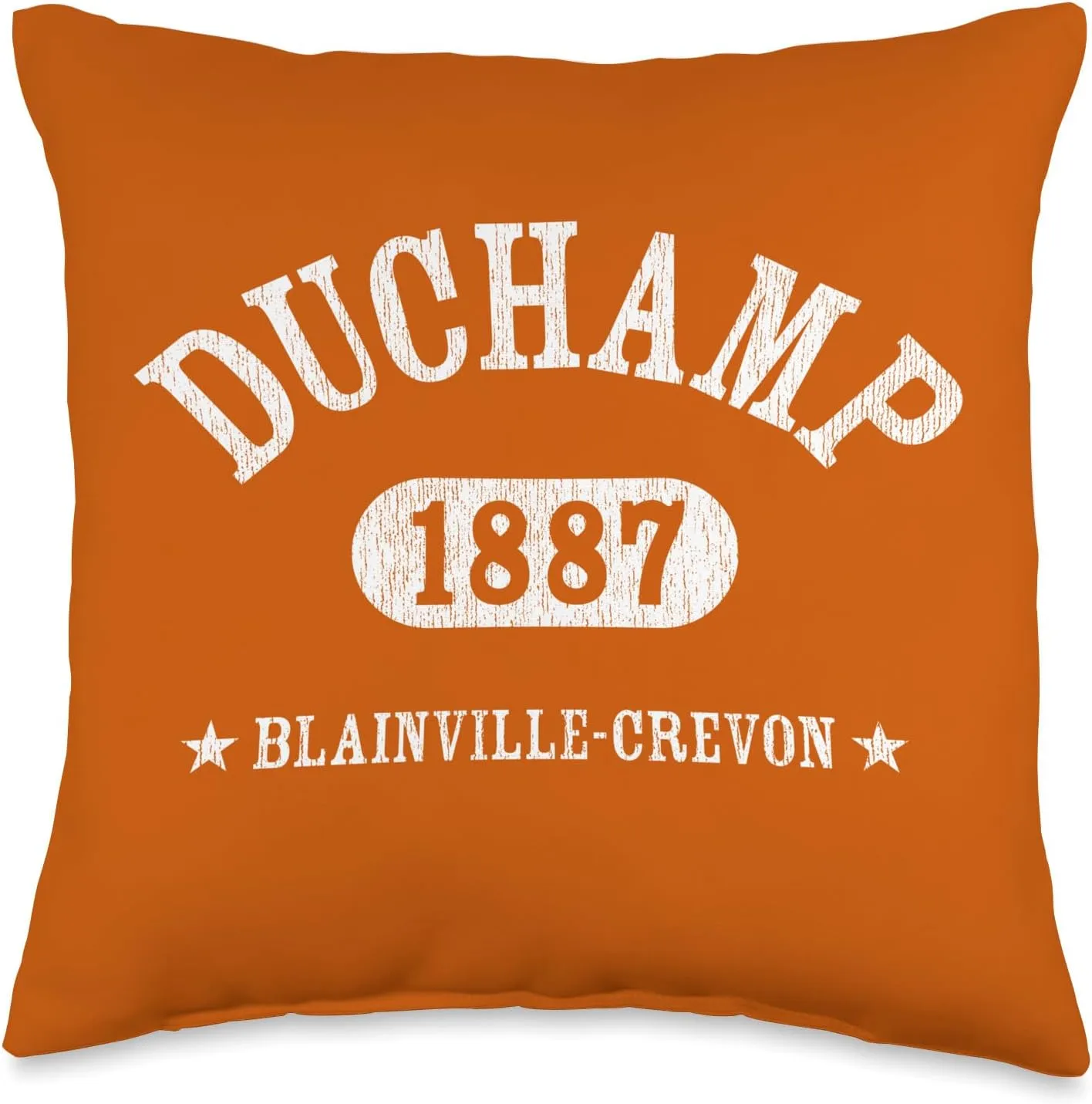 MARCEL DUCHAMP Classic Athletic Design With Details Throw Pillow