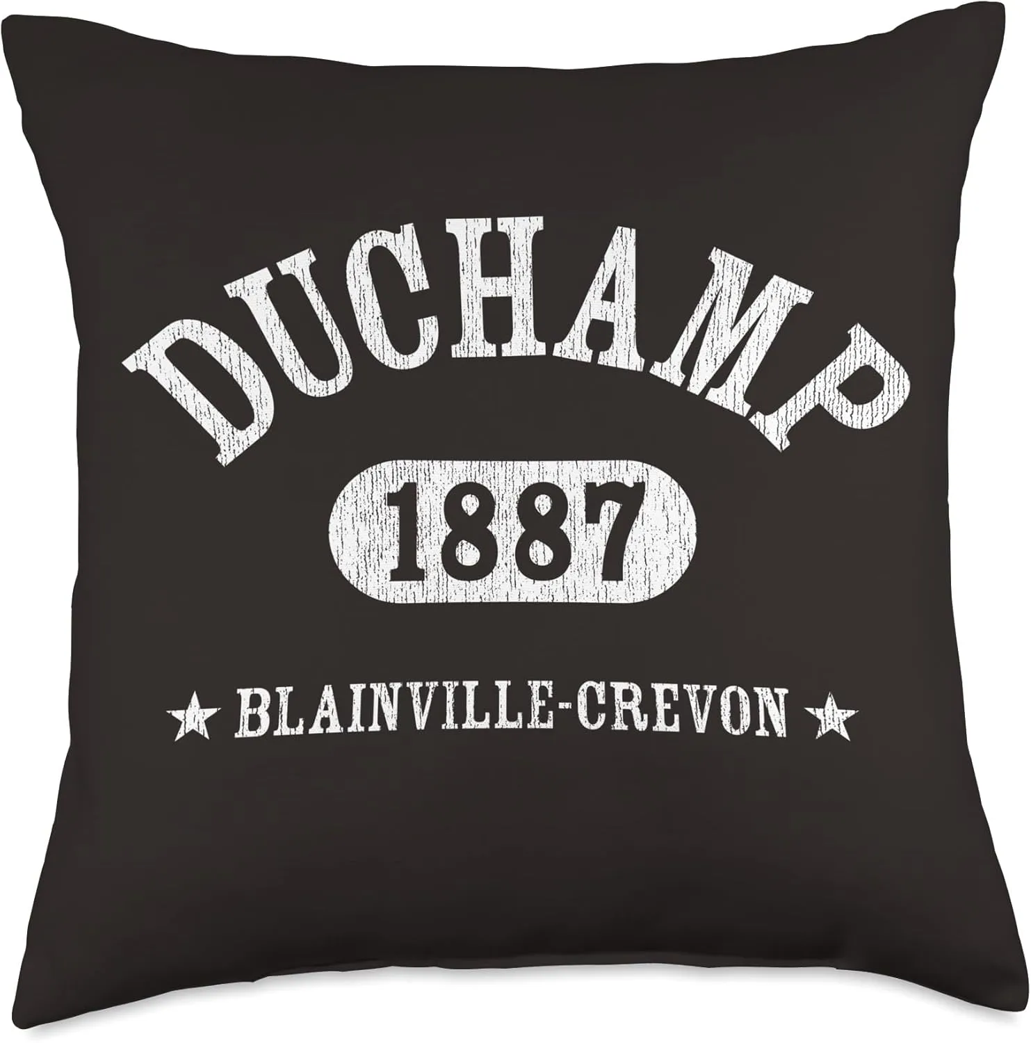 MARCEL DUCHAMP Classic Athletic Design With Details Throw Pillow