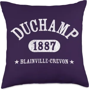 MARCEL DUCHAMP Classic Athletic Design With Details Throw Pillow