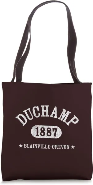 MARCEL DUCHAMP Classic Athletic Design With Details Tote Bag