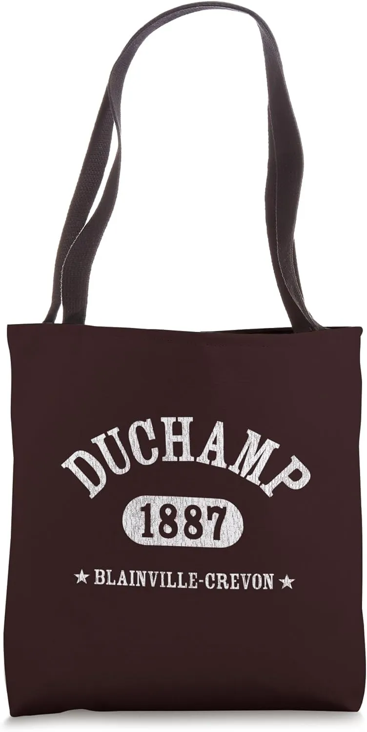 MARCEL DUCHAMP Classic Athletic Design With Details Tote Bag
