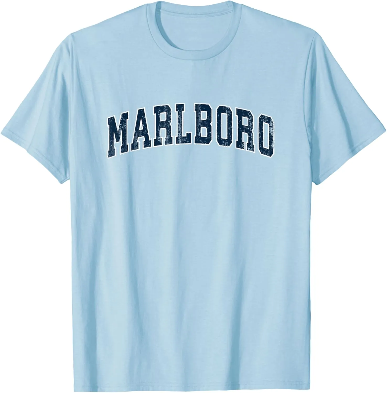 Marlboro New Jersey NJ Vintage Sports Design Navy Design T-Shirt