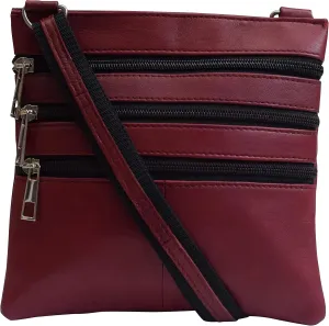 MARSHAL Ladies Genuine Leather Multi-Pocket Shoulder Bag Purse for Womens Colors!!!