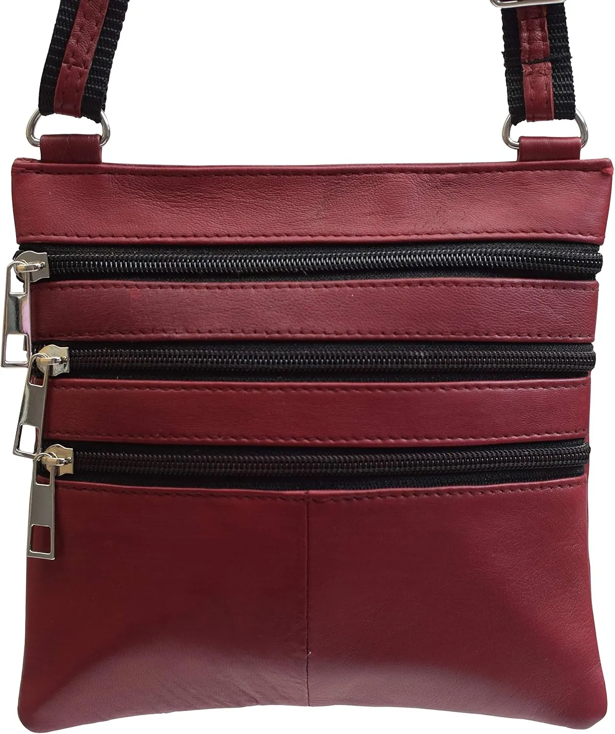 MARSHAL Ladies Genuine Leather Multi-Pocket Shoulder Bag Purse for Womens Colors!!!
