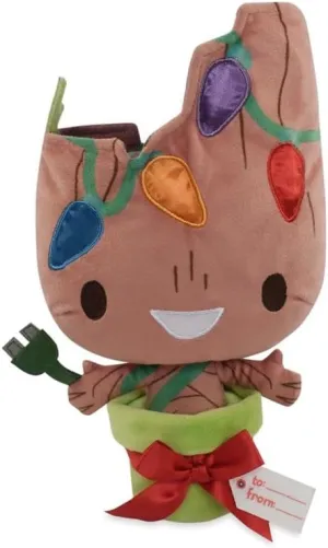 Marvel Groot Light-Up Holiday Plush – Guardians of The Galaxy – 10 Inches