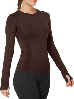 MathCat Workout Shirts for Women Long Sleeve, Workout Tops for Women, Quick Dry Gym Athletic Tops，Seamless Yoga Shirts