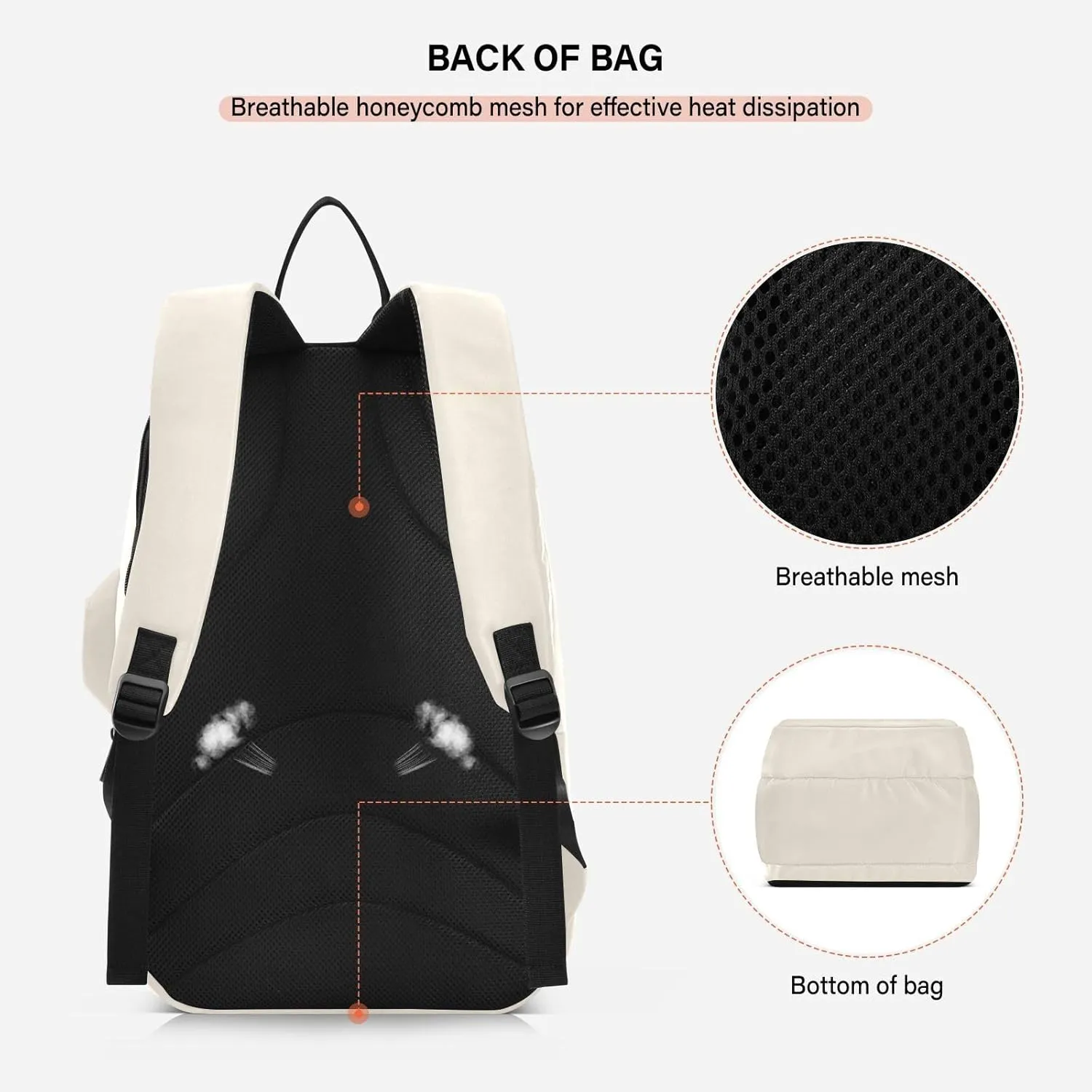 MCHIVER Tennis Bags for Men Women Tennis Backpack Hold 2 Rackets Pickleball Padel Bags 11.81 * 7.87 * 17.11in