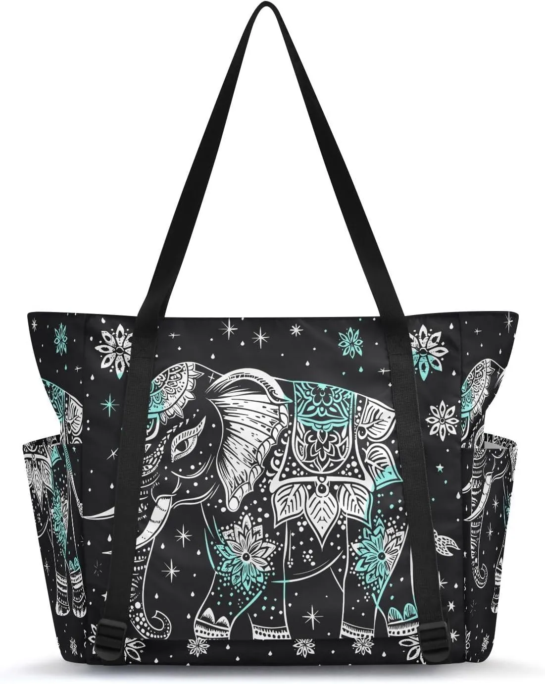 MCHIVER Yoga Bag for Women Men Large Yoga Mat Bag with Adjustable Strap Workout Bags Totes for Pilates Yoga Travel
