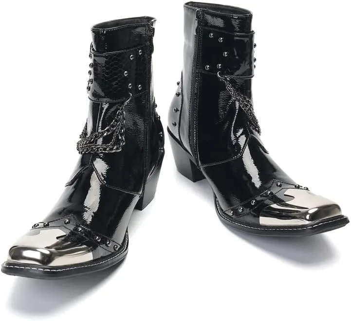 Men Ankle Boots Holiday Office Club For Business Pure Genuine Leather The First Layer Of Cowhide