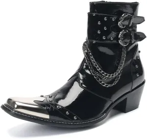 Men Ankle Boots Holiday Office Club For Business Pure Genuine Leather The First Layer Of Cowhide