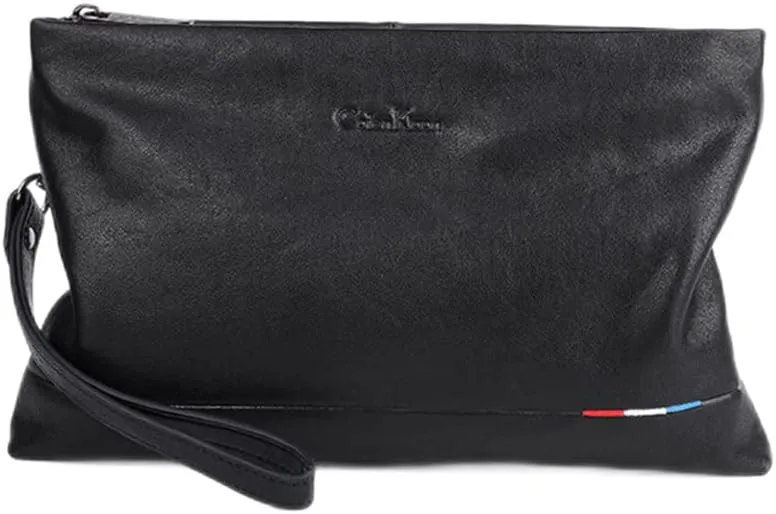Men Handy Clutch Bag Male Genuine Leather Wristlet Clutch Purse Men's Business Casual Phone Bag Wallet for Card Holder Money Bag