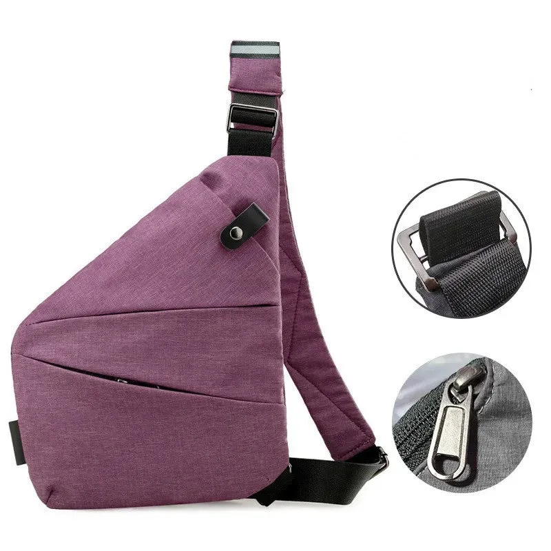 Men Ultra Thin Anti-Theft Small Chest Bag Cross Body Bags Male One Shoulder Sling Bag For Travel Boy Sports Bag