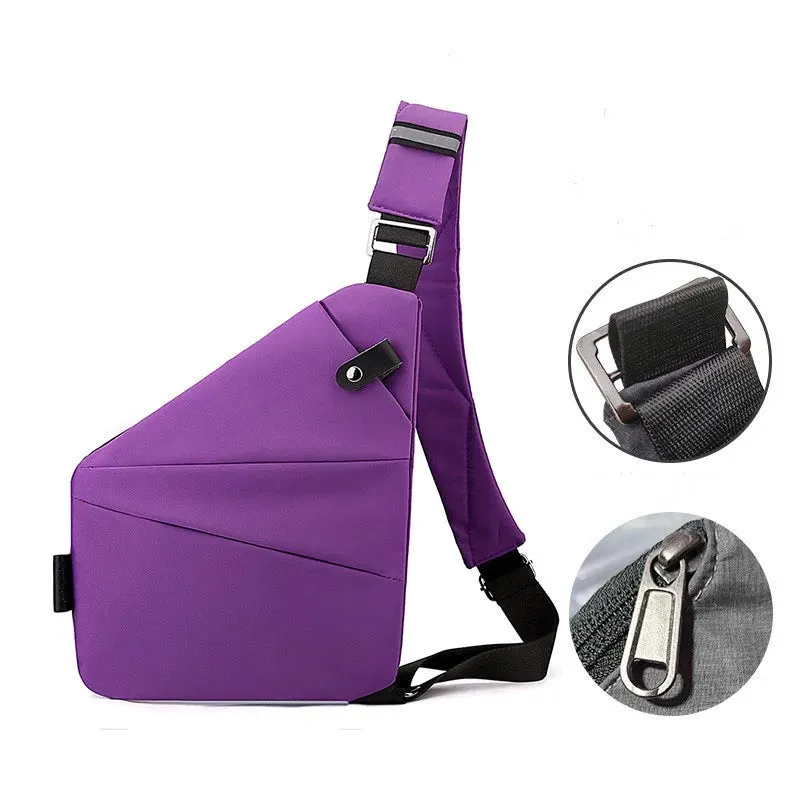 Men Ultra Thin Anti-Theft Small Chest Bag Cross Body Bags Male One Shoulder Sling Bag For Travel Boy Sports Bag
