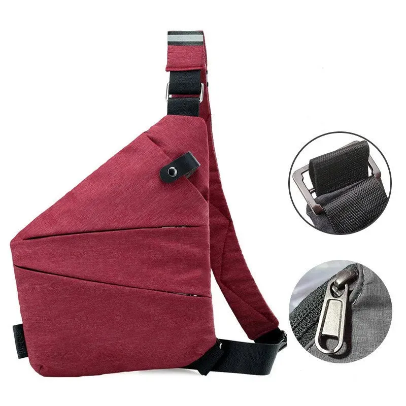 Men Ultra Thin Anti-Theft Small Chest Bag Cross Body Bags Male One Shoulder Sling Bag For Travel Boy Sports Bag